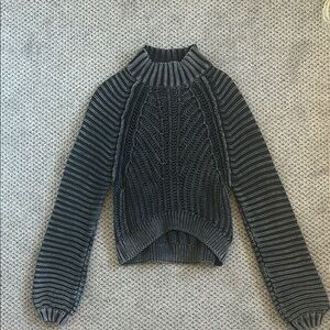 Free People Cropped Knit Sweater